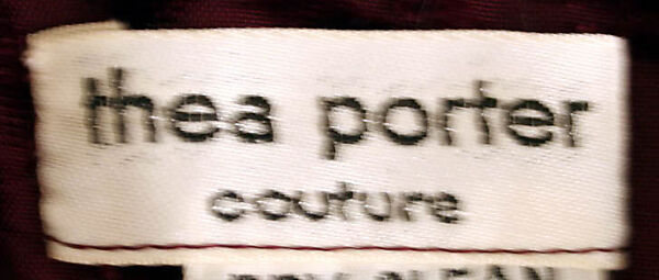 Evening ensemble, Thea Porter (British (born Israel), Jerusalem 1927–2000 London), silk, British