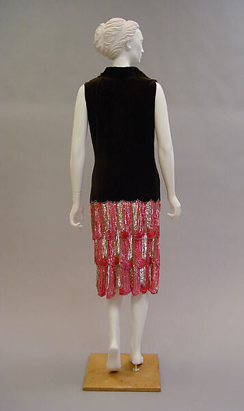 Dance dress, Paul Poiret (French, Paris 1879–1944 Paris), silk, cotton, gelatin, metal, glass, French