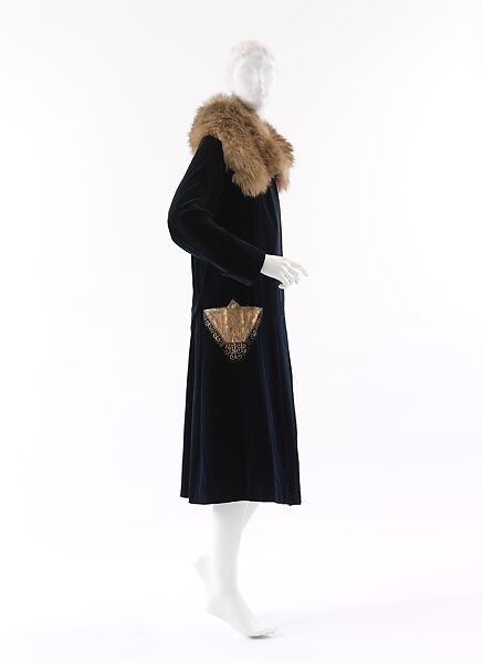 Coat, Paul Poiret (French, Paris 1879–1944 Paris), silk, fur, French 