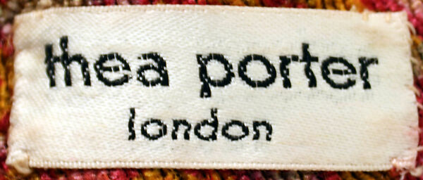 Dress, Thea Porter (British (born Israel), Jerusalem 1927–2000 London), [no medium available], British