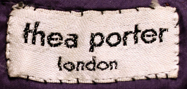 Evening ensemble, Thea Porter (British (born Israel), Jerusalem 1927–2000 London), synthetic fiber, silk, British