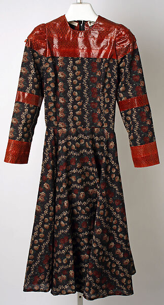 Dress, Thea Porter (British (born Israel), Jerusalem 1927–2000 London), wool, snakeskin, British 