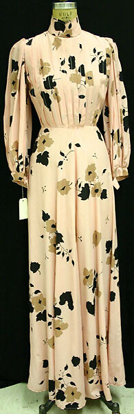 Evening dress, Thea Porter (British (born Israel), Jerusalem 1927–2000 London), synthetic fiber, British 
