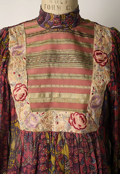 Evening dress, Thea Porter (British (born Israel), Jerusalem 1927–2000 London), silk, rayon, metallic thread, British