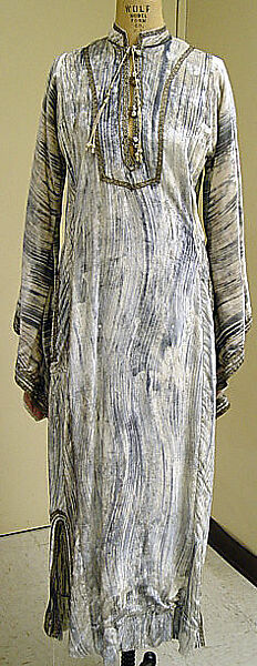 Caftan, Thea Porter (British (born Israel), Jerusalem 1927–2000 London), rayon, metallic thread, British 