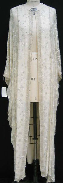 Evening dress, Thea Porter (British (born Israel), Jerusalem 1927–2000 London), silk, plastic, metallic thread, British