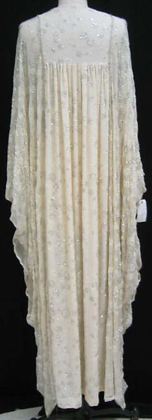 Evening dress, Thea Porter (British (born Israel), Jerusalem 1927–2000 London), silk, plastic, metallic thread, British