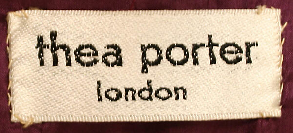 Evening ensemble, Thea Porter (British (born Israel), Jerusalem 1927–2000 London), silk, cotton, British