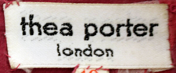 Evening ensemble, Thea Porter (British (born Israel), Jerusalem 1927–2000 London), silk, cotton, British