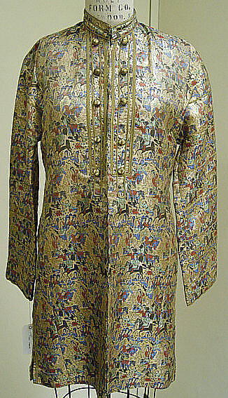 Nehru jacket, Thea Porter (British (born Israel), Jerusalem 1927–2000 London), silk, metal, British 