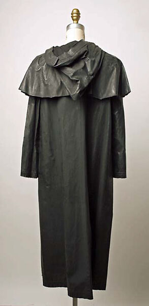 Raincoat, Sonia Rykiel (French, 1968–2019; 2021–present), cotton, vinyl (probably), French