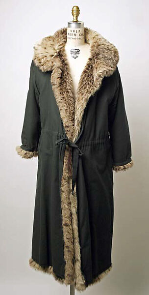 Coat, Sonia Rykiel (French, 1968–2019; 2021–present), linen blend, synthetic fiber, French 