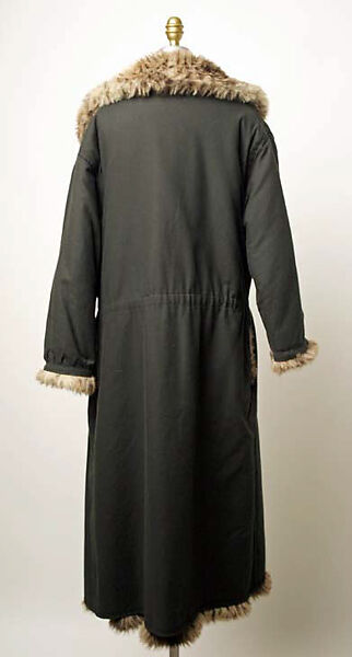 Coat, Sonia Rykiel (French, 1968–2019; 2021–present), linen blend, synthetic fiber, French