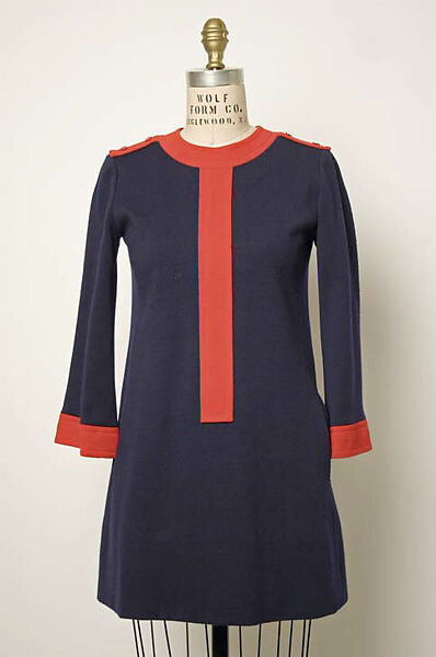 Dress, Yves Saint Laurent (French, founded 1961), wool, French 