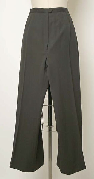 Evening pantsuit, Yves Saint Laurent (French, founded 1961), wool, French