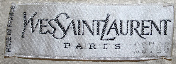Evening ensemble, Yves Saint Laurent (French, founded 1961), [no medium available], French