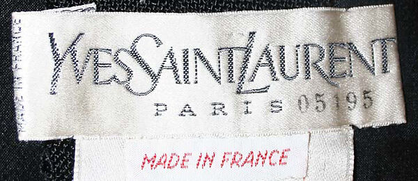 Evening dress, Yves Saint Laurent (French, founded 1961), rayon, linen, French