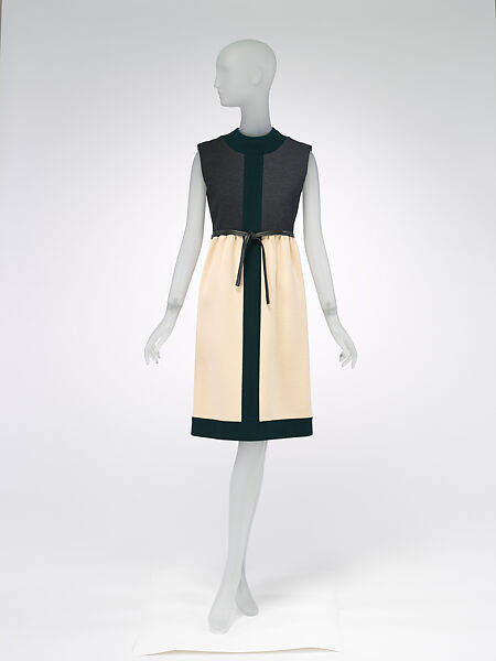 Dress, Yves Saint Laurent (French, founded 1961), wool, French 