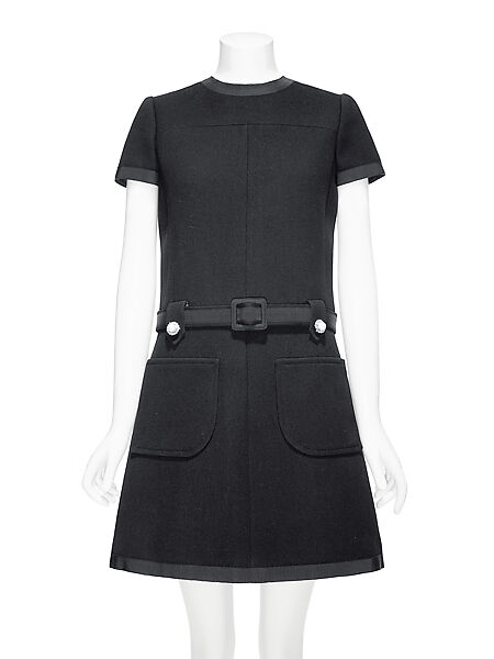 Cocktail dress, Yves Saint Laurent (French, founded 1961), wool, French