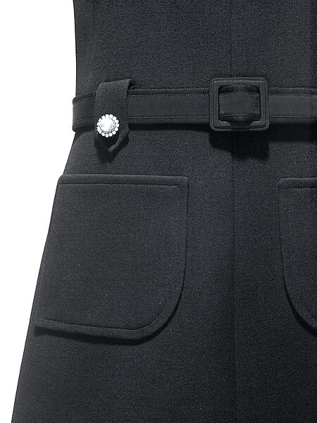 Cocktail dress, Yves Saint Laurent (French, founded 1961), wool, French