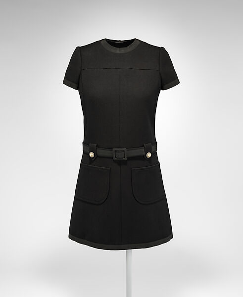Cocktail dress, Yves Saint Laurent (French, founded 1961), wool, French 