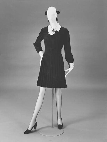 Afternoon dress, Yves Saint Laurent (French, founded 1961), silk, French 