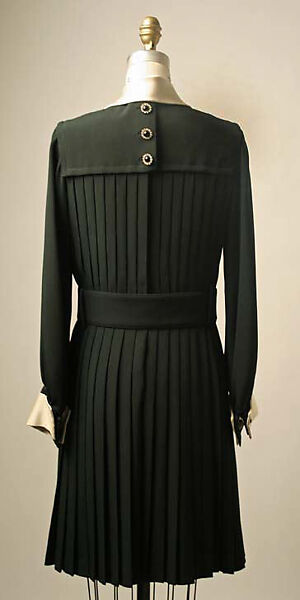 Afternoon dress, Yves Saint Laurent (French, founded 1961), silk, French
