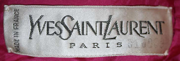 Evening dress, Yves Saint Laurent (French, founded 1961), silk, glass, French