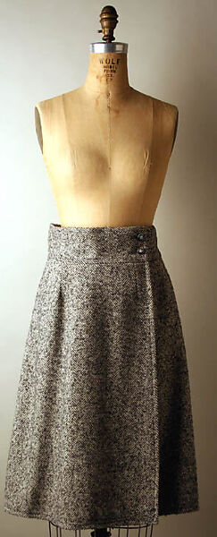 Suit, Yves Saint Laurent (French, founded 1961), wool, plastic, French