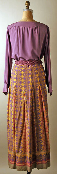 Evening ensemble, Yves Saint Laurent (French, founded 1961), silk, French