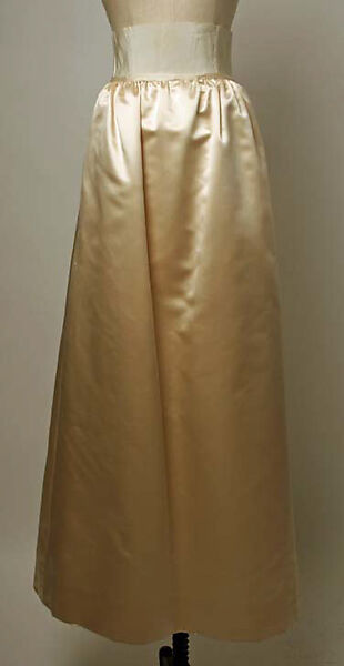 Evening ensemble, Yves Saint Laurent (French, founded 1961), silk, metal, plastic, glass, French