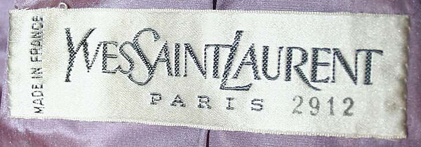 Suit, Yves Saint Laurent (French, founded 1961), wool, silk, cotton, wood, leather, French