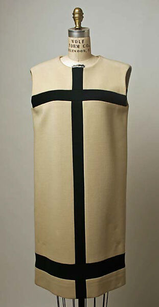 Dress, Yves Saint Laurent (French, founded 1961), wool, French 