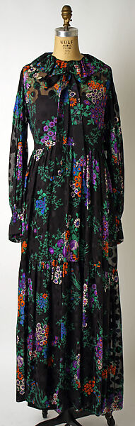 Evening dress, Yves Saint Laurent (French, founded 1961), silk, French