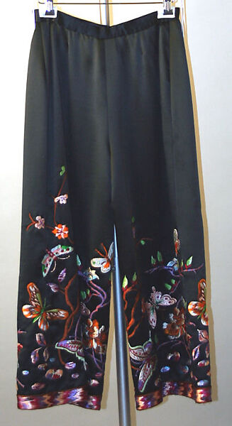 Evening pantsuit, Yves Saint Laurent (French, founded 1961), silk, French