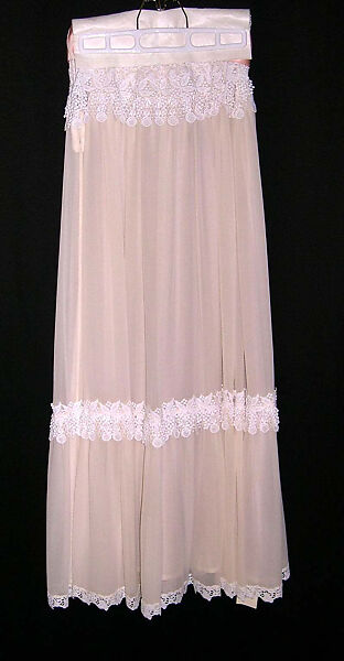 Evening ensemble, Yves Saint Laurent (French, founded 1961), silk, cotton, French