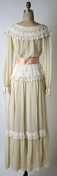 Evening ensemble, Yves Saint Laurent (French, founded 1961), silk, cotton, French