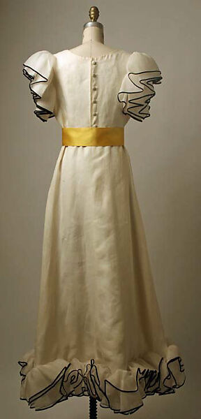 Evening dress, Yves Saint Laurent (French, founded 1961), cotton, silk, French
