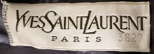 Evening dress, Yves Saint Laurent (French, founded 1961), silk, French