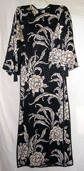 Evening pajamas, Yves Saint Laurent (French, founded 1961), silk, French