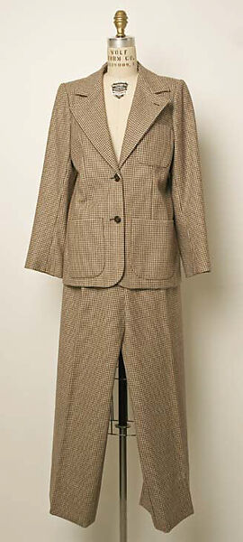 Pantsuit, Yves Saint Laurent (French, founded 1961), wool, French 