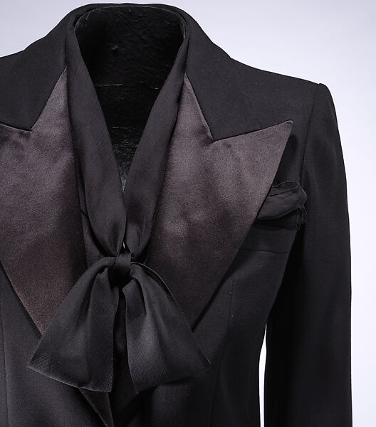 Smoking, Yves Saint Laurent (French, founded 1961), (a, d, f) wool
(b, c, e) silk, French