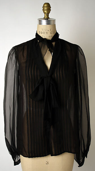 Smoking, Yves Saint Laurent (French, founded 1961), (a, d, f) wool
(b, c, e) silk, French