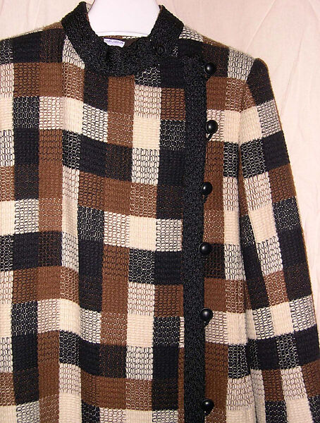 Coat, Yves Saint Laurent (French, founded 1961), wool, silk, French