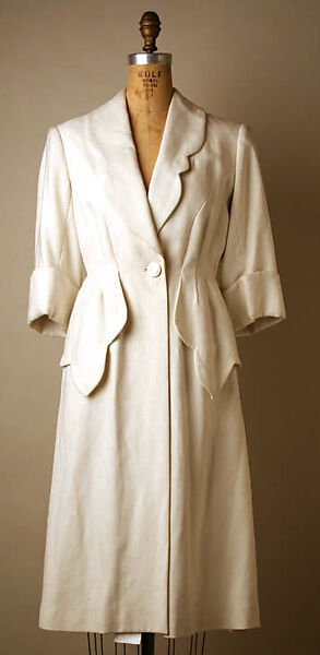 Coat, Nina Ricci (French, founded 1932), linen, French 