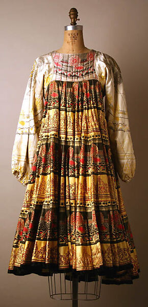 Dress, Zandra Rhodes (British, founded 1969), silk, British 