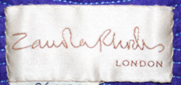 Evening coat, Zandra Rhodes (British, founded 1969), wool, synthetic fiber, British