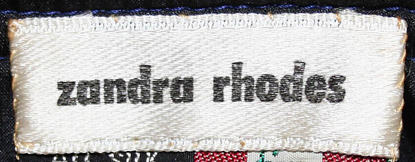 Evening dress, Zandra Rhodes (British, founded 1969), silk, British