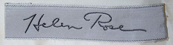 Dress, Helen Rose (American, 1904–1985), wool, metal, American