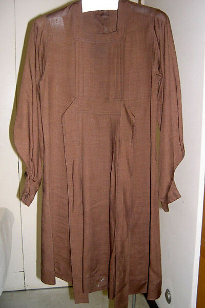 Dress, Jean Muir (British, 1966–2007), synthetic fiber, linen, British 
